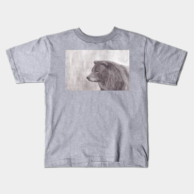 Wild bear Kids T-Shirt by hicksi7